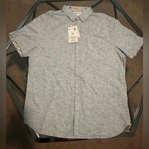 Denim & Flower Light Blue Casual Button Down Shirt